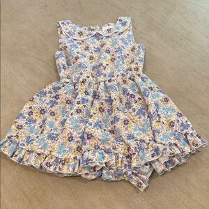 Little Minis Charming Floral Kids Dress with Ruffle Hem